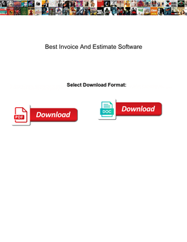 Best Invoice and Estimate Software