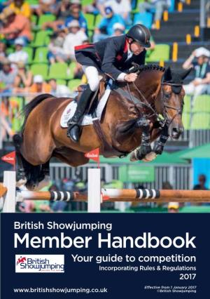 Member Handbook Your Guide to Competition Incorporating Rules & Regulations 2017