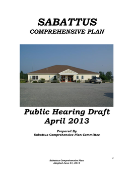 Town of Sabattus Comprehensive Plan