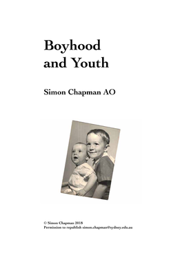 Boyhood and Youth