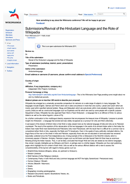 Submissions/Revival of the Hindustani Language and the Role Of