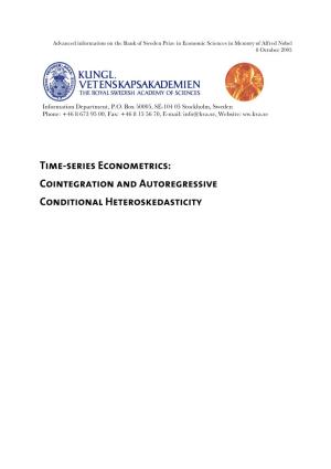 Time-Series Econometrics: Cointegration and Autoregressive Conditional Heteroskedasticity