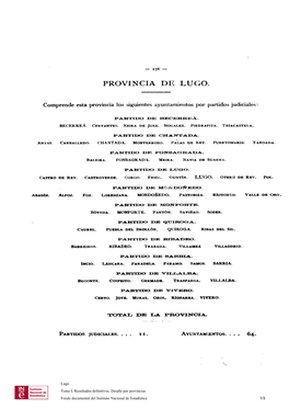 Provincia De Lugo