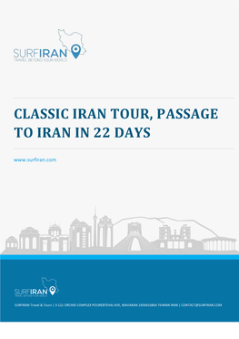 Classic Iran Tour, Passage to Iran in 22 Days