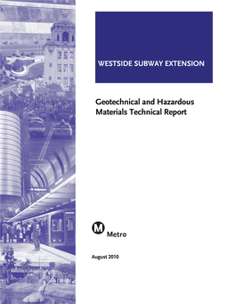 Geotechnical and Hazardous Materials Technical Report