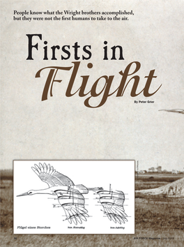 People Know What the Wright Brothers Accomplished, but They Were Not the First Humans to Take to the Air