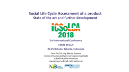 Life Cycle Assessment of a Product State of the Art and Further Development