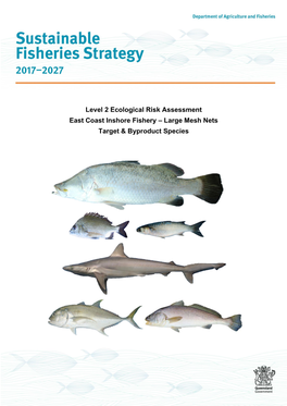 Level 2 Ecological Risk Assessment East Coast Inshore Fishery – Large Mesh Nets Target & Byproduct Species