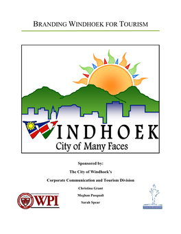 Branding Windhoek for Tourism