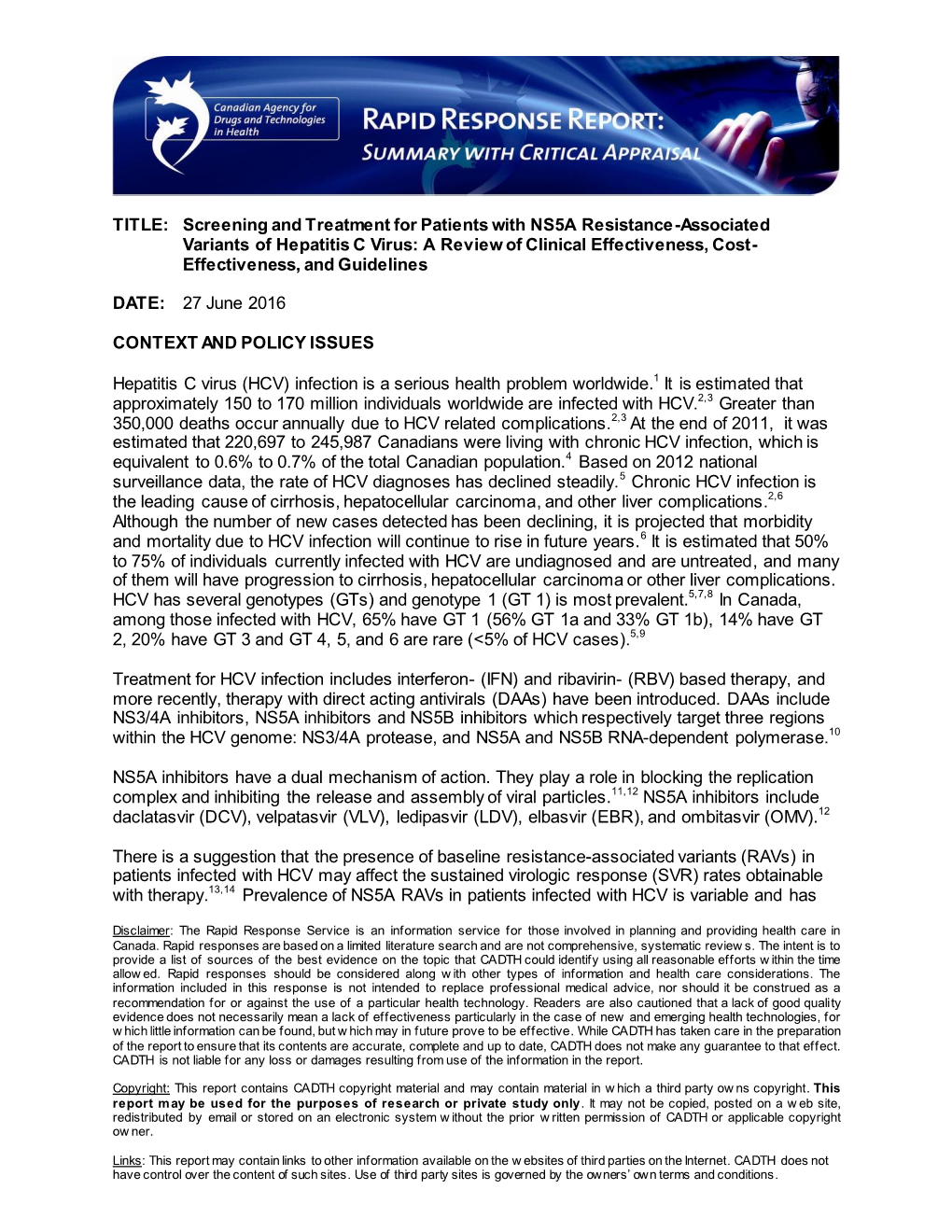 Screening and Treatment for Patients with NS5A Resistance