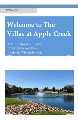 Welcome to the Villas at Apple Creek