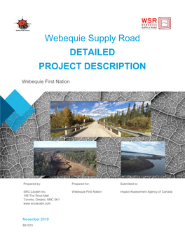 Webequie Supply Road DETAILED PROJECT DESCRIPTION