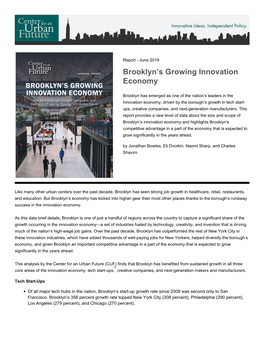 Brooklyn™S Growing Innovation Economy