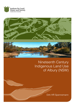 Nineteenth Century Indigenous Land Use of Albury (NSW)
