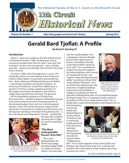 Gerald Bard Tjoflat: a Profile by Daniel S