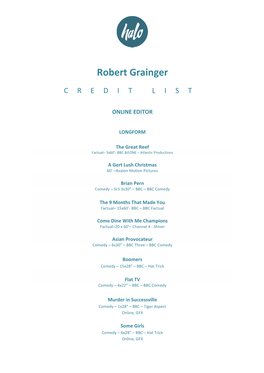 Robert Grainger