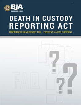 Death in Custody Reporting Act (DCRA)