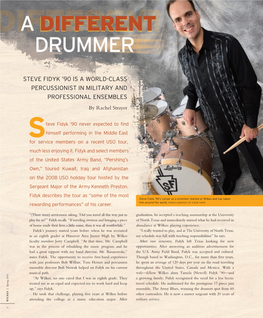 Steve Fidyk '90 Is a World-Class Percussionist in Military And