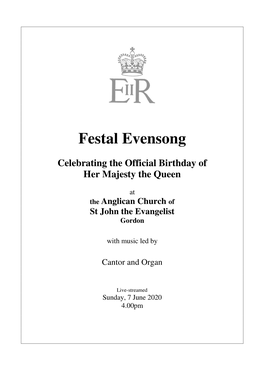 Festal Evensong