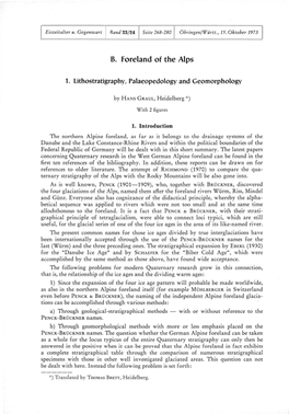 1. Lithostratigraphy, Palaeopedology and Geomorphology