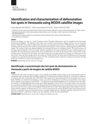 Identification and Characterization of Deforestation Hot Spots in Venezuela Using MODIS Satellite Images