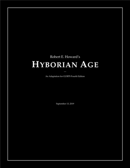 Hyborian Age —