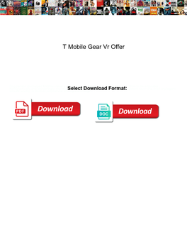 T Mobile Gear Vr Offer