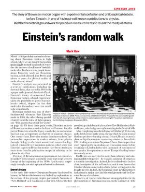 Einstein's Random Walk