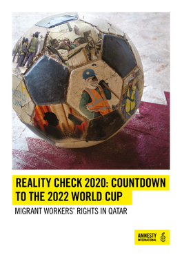 Qatar: Reality Check 2020: Countdown to the 2022 World Cup