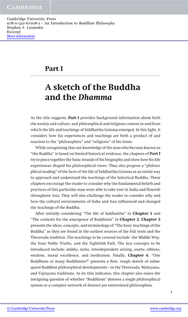 A Sketch of the Buddha and the Dhamma