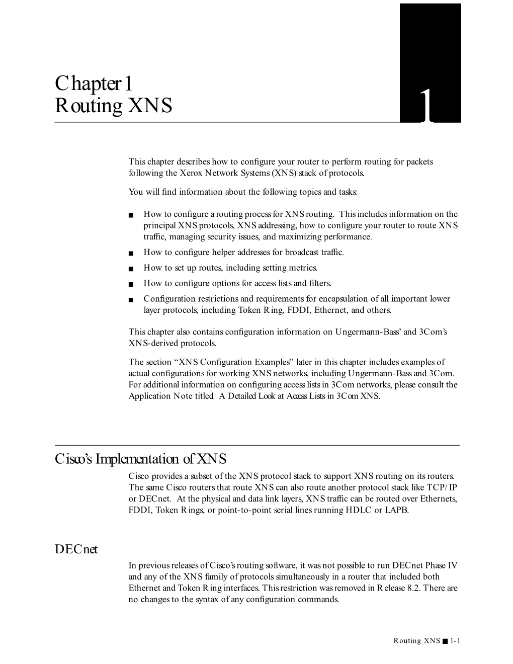 Chapter1 Routing XNS 1