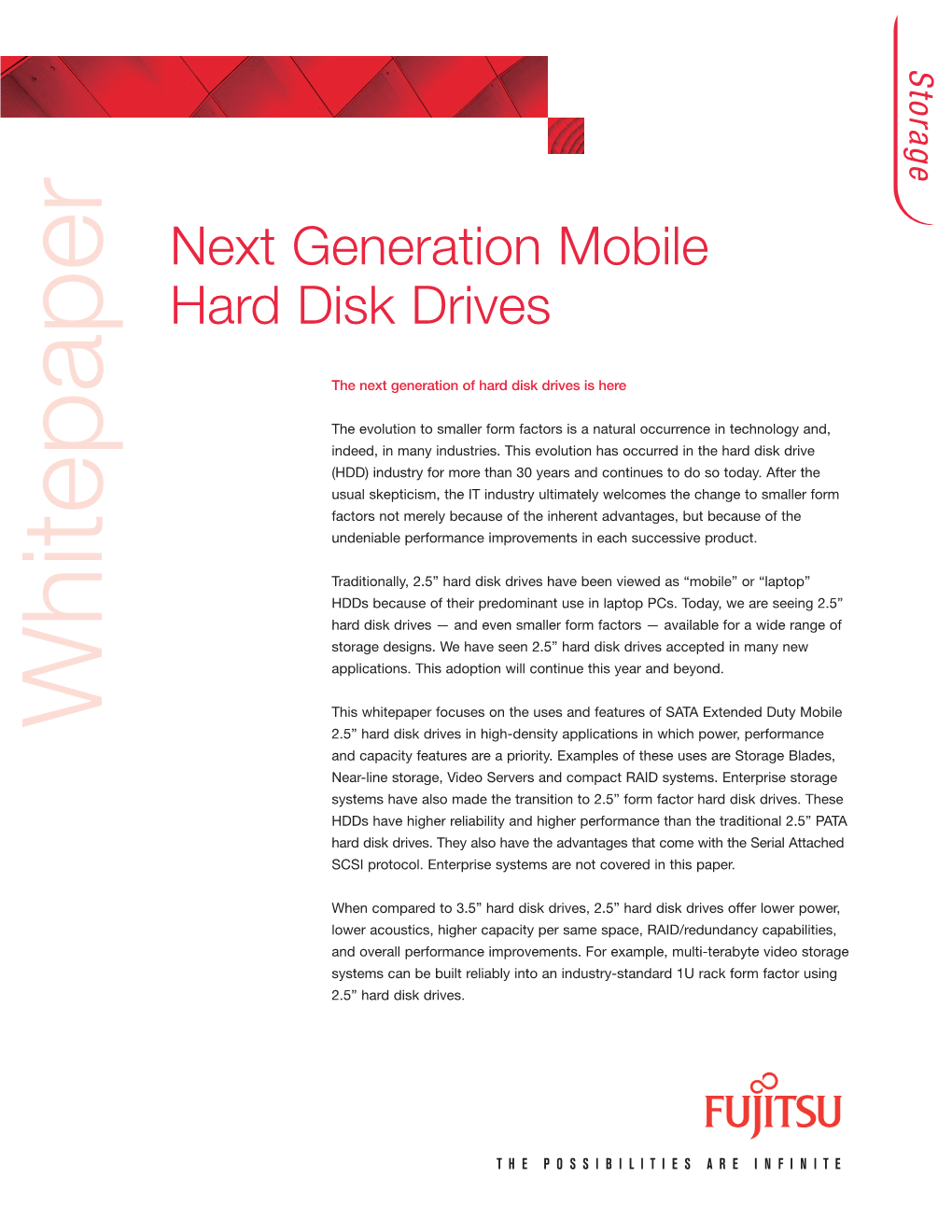 Next Generation Mobile Hard Disk Drives