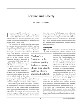 Torture and Liberty