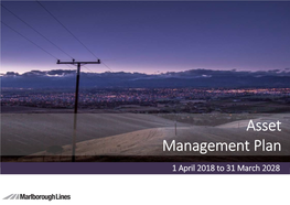 Asset Management Plan for the Period 1 April 2018