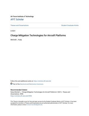 Charge Mitigation Technologies for Aircraft Platforms