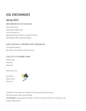 ESL Exchanges Spr 2012