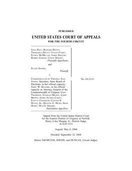 Fourth Circuit Court Opinion
