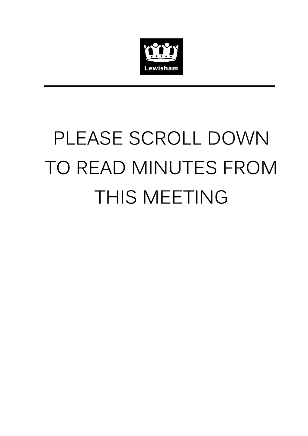 Please Scroll Down to Read Minutes from This Meeting