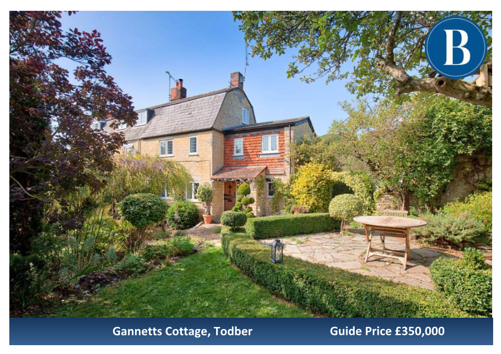 Guide Price £350,000 Gannetts Cottage, Todber