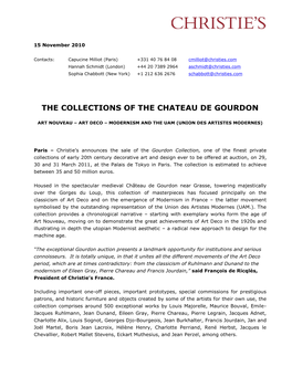 Les Collections Du Chateau De Gourdon