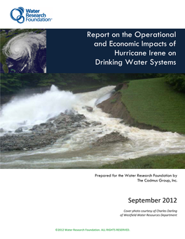 Report on the Operational and Economic Impacts of Hurricane Irene on Drinking Water Systems