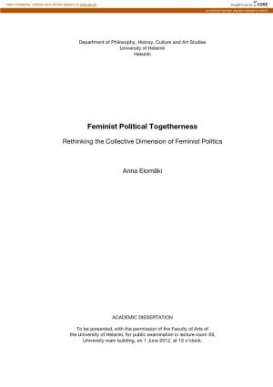 Feminist Political Togetherness