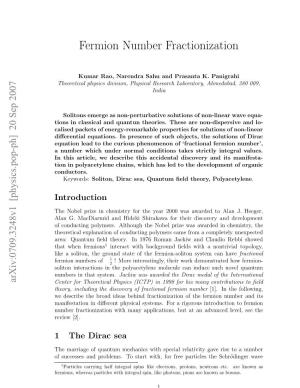 Fermion Number Fractionization Come Together in Polyacetylene [4]