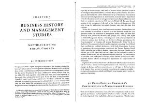 Business History and Management Studies 97