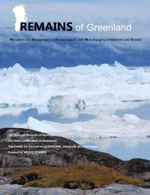 REMAINS of Greenland Research and Management of Archaeological Sites in a Changing Environment and Society