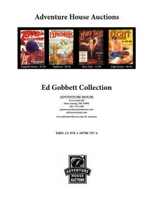 Adventure House Auctions Ed Gobbett Collection
