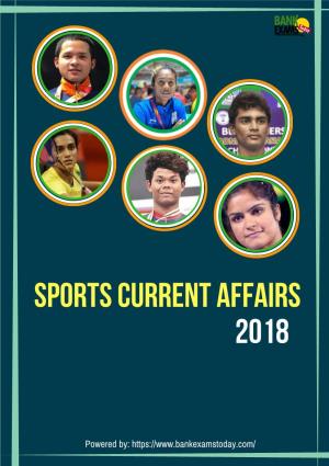 Sports Current Affairs 2018
