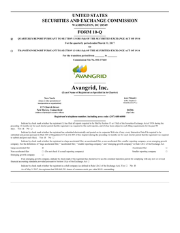 Avangrid, Inc. (Exact Name of Registrant As Specified in Its Charter)