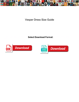 Vesper Dress Size Guide