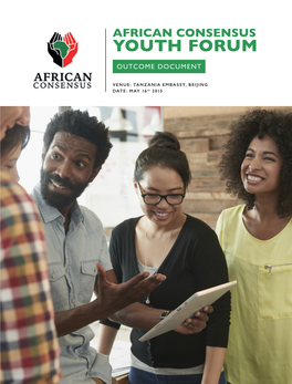 African Consensus Youth Forum Outcome Document